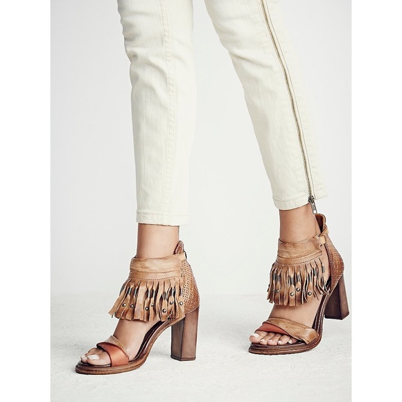 A.S. 98 Shoes - A.S. 98 Free People Cape Fringe Leather Heels